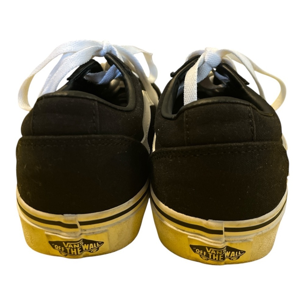 Vans Old Skool Womens Size 7 Black White Skate Sneakers Classic Low Top Shoes - Picture 4 of 8